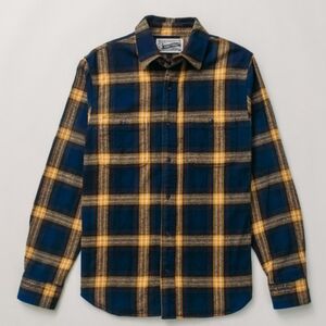 Schott NYC Blue and Yellow Checkered Shirt